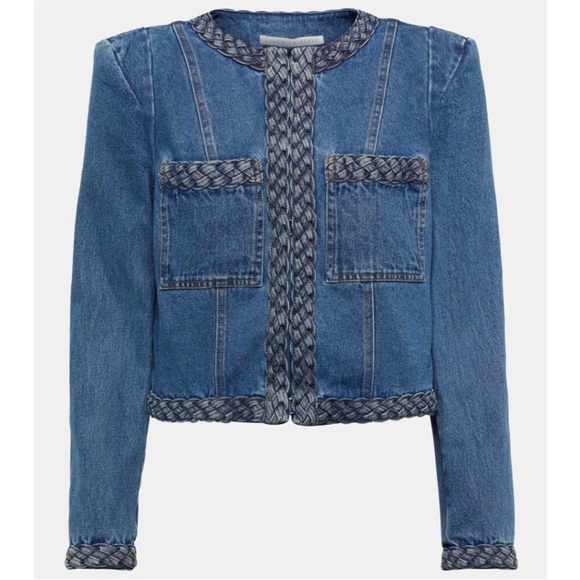 Veronica Beard Arrowe Medium Wash Denim Jacket - Picture 9 of 14